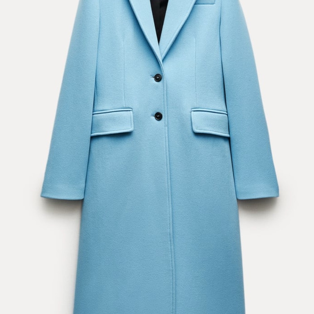Elegant Blue Women's Coat by Zara